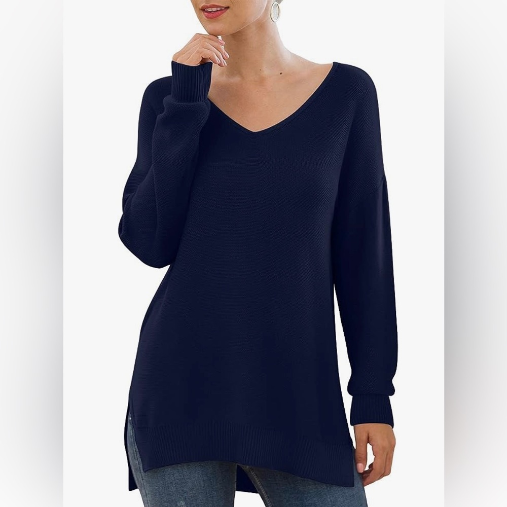 GRECERELLE - Women’s V-Neck Pullover Sweater